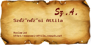 Szénási Attila névjegykártya